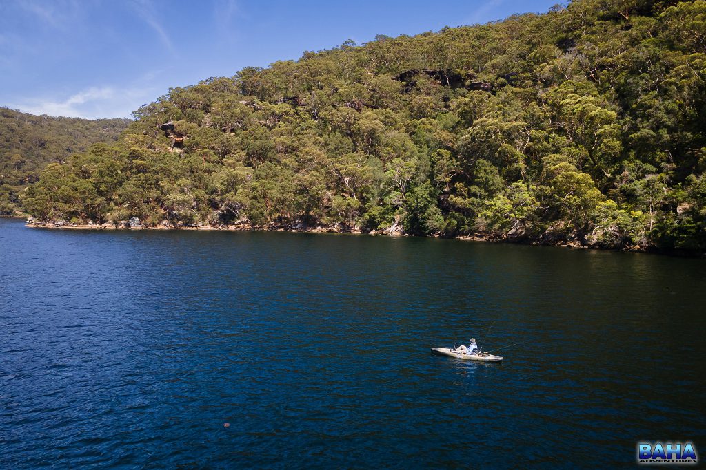 Kayak fishing Cowan Creek