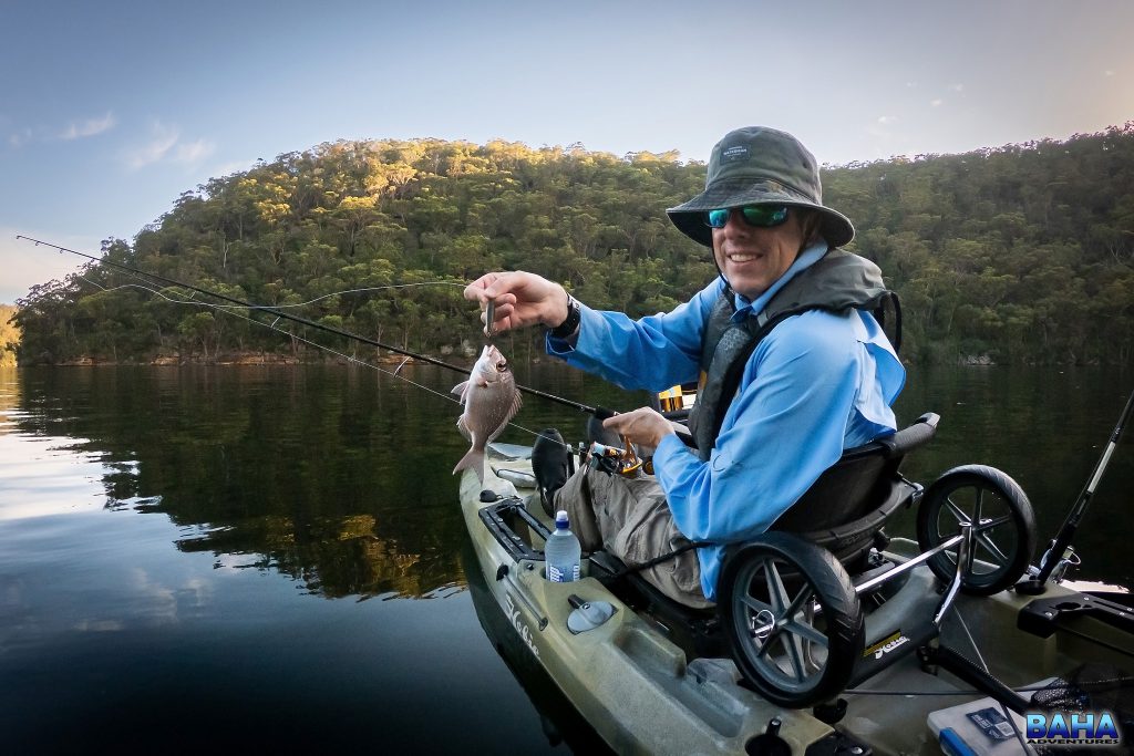 A small snapper caught in Cowan Creek