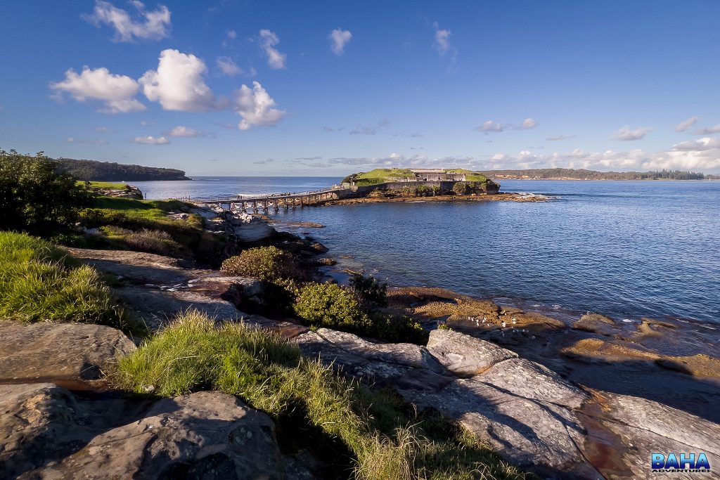 Bare Island on a sunny morning