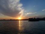 Sunset at Durban harbour