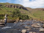 Warren Fishing With Eland In The Background