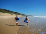 Walking north for the morning session