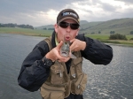 Warren with a trout at Ringstead