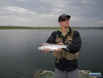 Warren Prior with a troot