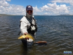 Nick Nortje with a slab of gold