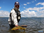 Nick Nortje with a slab of gold
