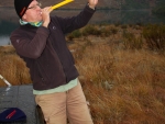 Neill signalling the start of the festival