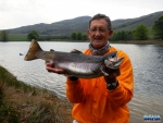 Derrick with a nice 2.5kg rainbow trout