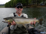 Warren Prior with a lovely brown trout