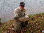 Warren with a 2.4kg brown trout