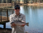 Warren with a 2kg rainbow from Turner's Cottage