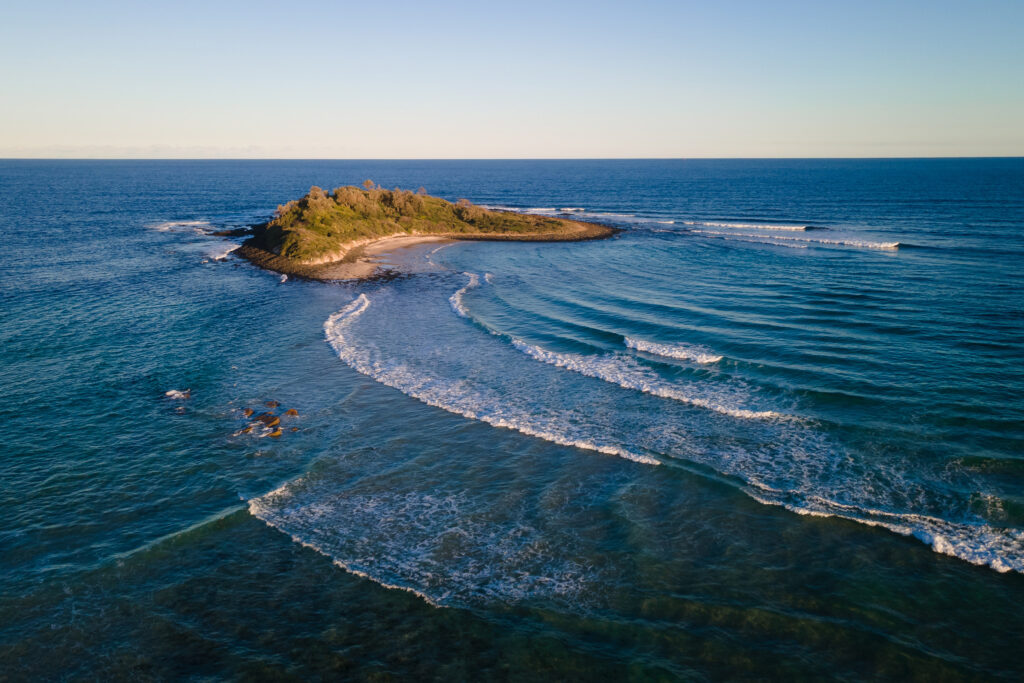 Aerial photo of Green Island