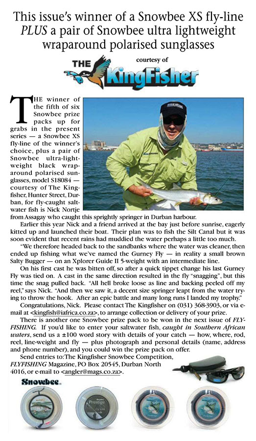 Nick Dominates Africa’s Original Fly Fishing Magazine