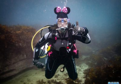 Shelley Beach Showing Off (Diving as Minnie Mouse)