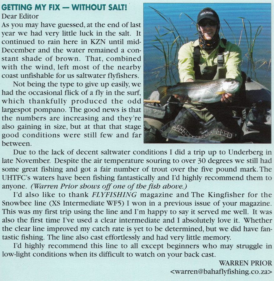 Baha Back In Africa’s Original Flyfishing Magazine