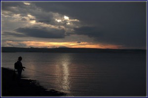 Warren Prior Fishing Sterkies At Sunset